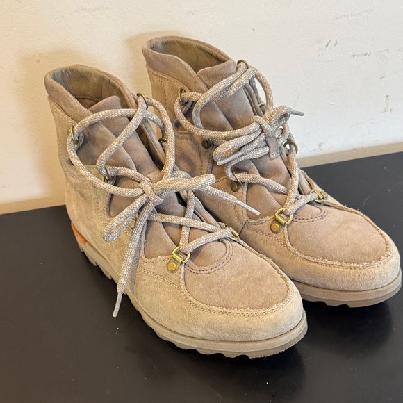 Sold …… Suede Lace-Up Boots - Picture 3 of 12